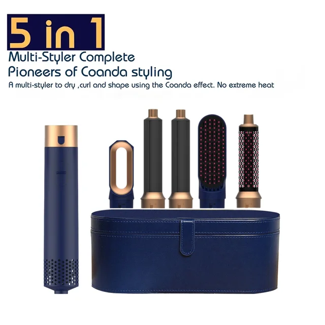 Discover The Power Of A 5 In 1 Hair Dryer And Hot Air Comb Set For Curling Straightening And More