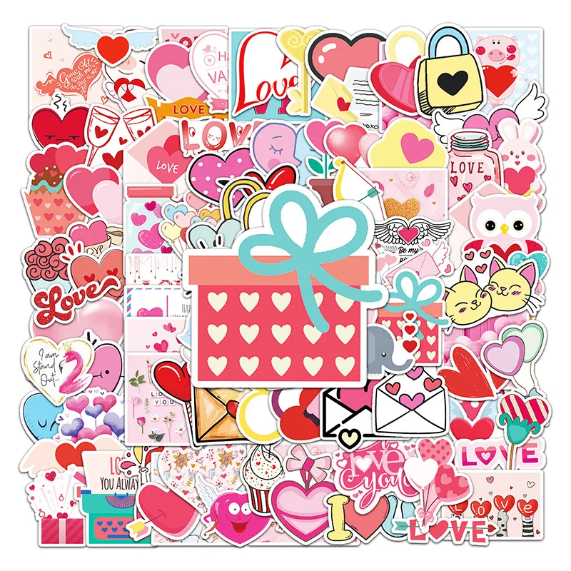 Valentines Day Stickers, Sticker Bundle