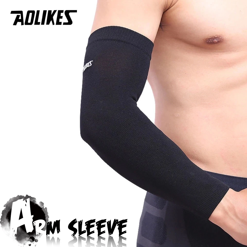 

1PCS AOLIKES Elastic Basketball Tennis arm Sleeve Armband Soccer Volleyball Elbow Protector Pain Band