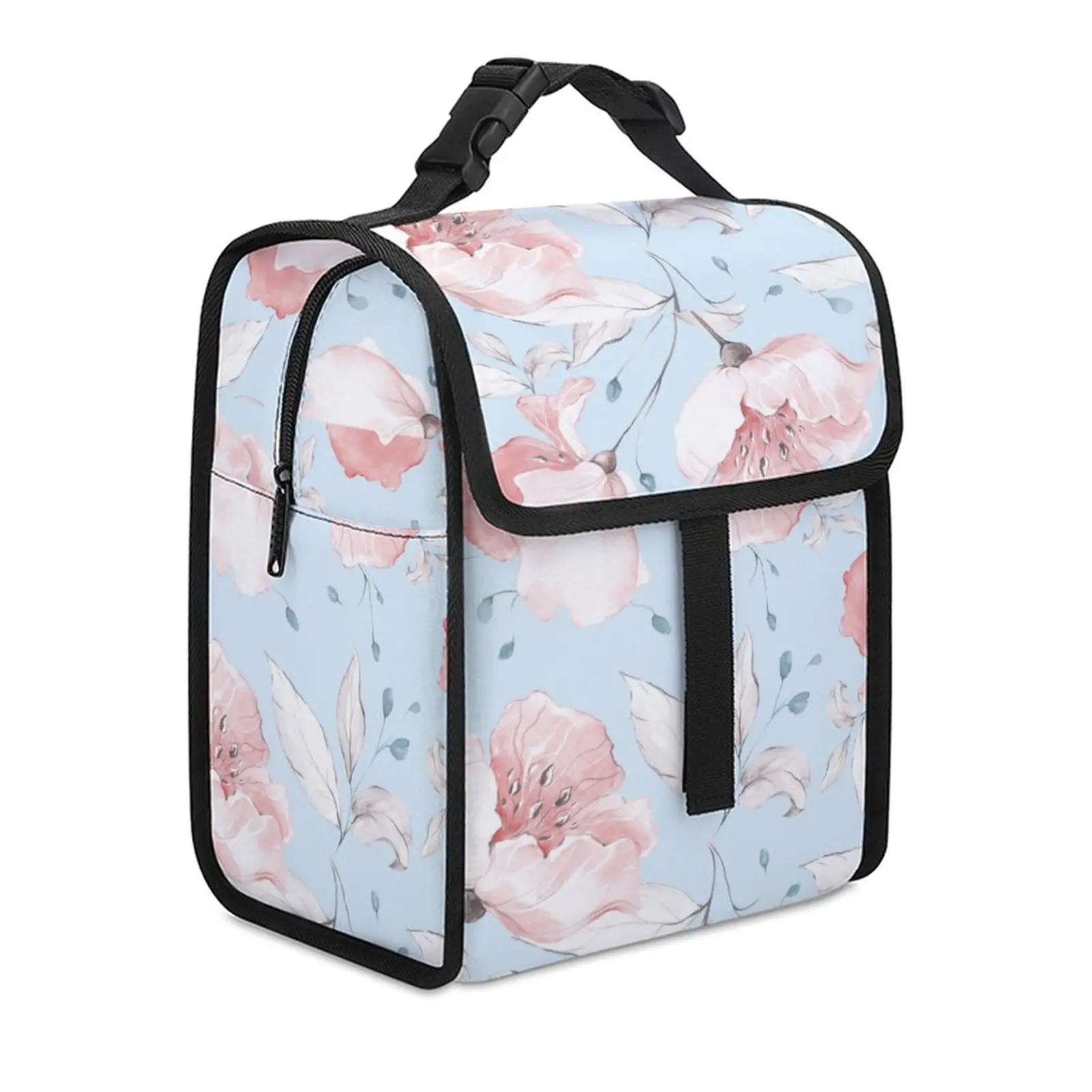 Big Flower Women's Thermal Lunchbox Sandwich Bag Work Thermal Lunch Box for Food Multipurpose Lunch Bags Custom Print Food Bag