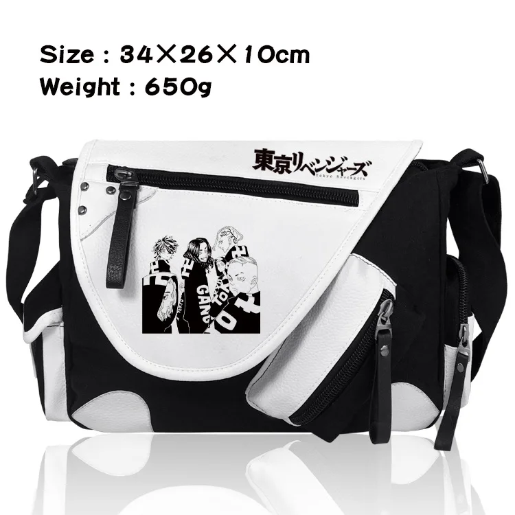 

Anime Tokyo Revengers Messenger Crossbody Bags Men Cartoon Shoulder Bag Teenagers BookBags Gifts