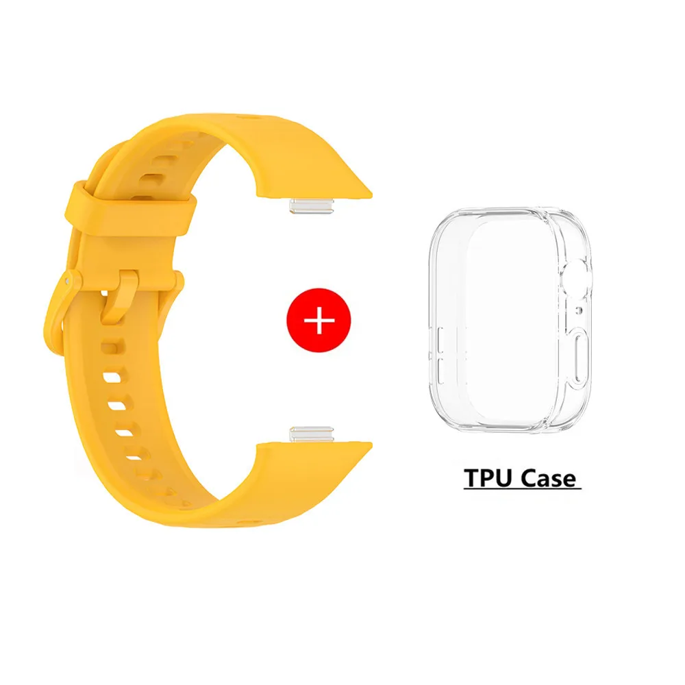 Enhanced Silicone Watch Strap with Case and Screen Protector