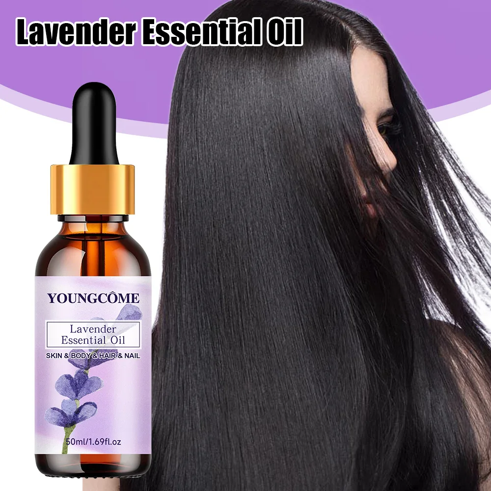 Pure natural lavender essential oil, hair moisturizer, suitable for hair, face and body,suitable for all skin types hair types 4