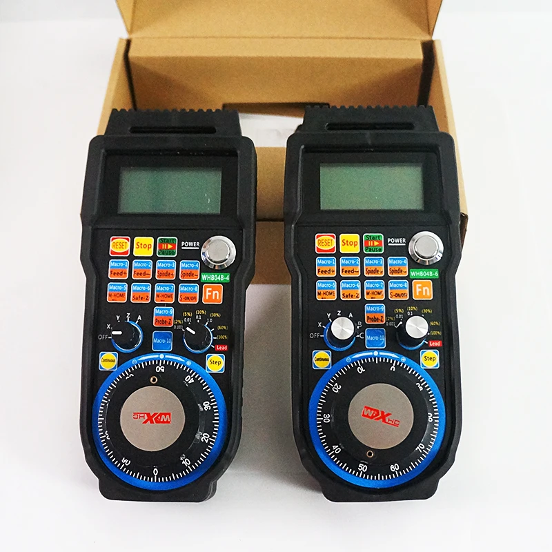 WHB04B-6 무선 핸드휠 6축 MACH3 컨트롤 무선 USB 핸드휠 4축 CNC 목공 라우터 밀링 조각 절단기