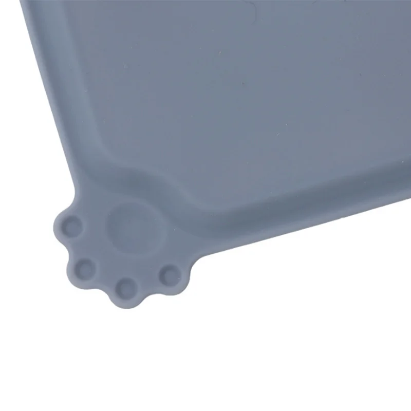 Dog Mat Waterproof Pet Mat Solid Color Silicone Pet Food Pad Bowl Drinking Feeding Placemat Easy Washing