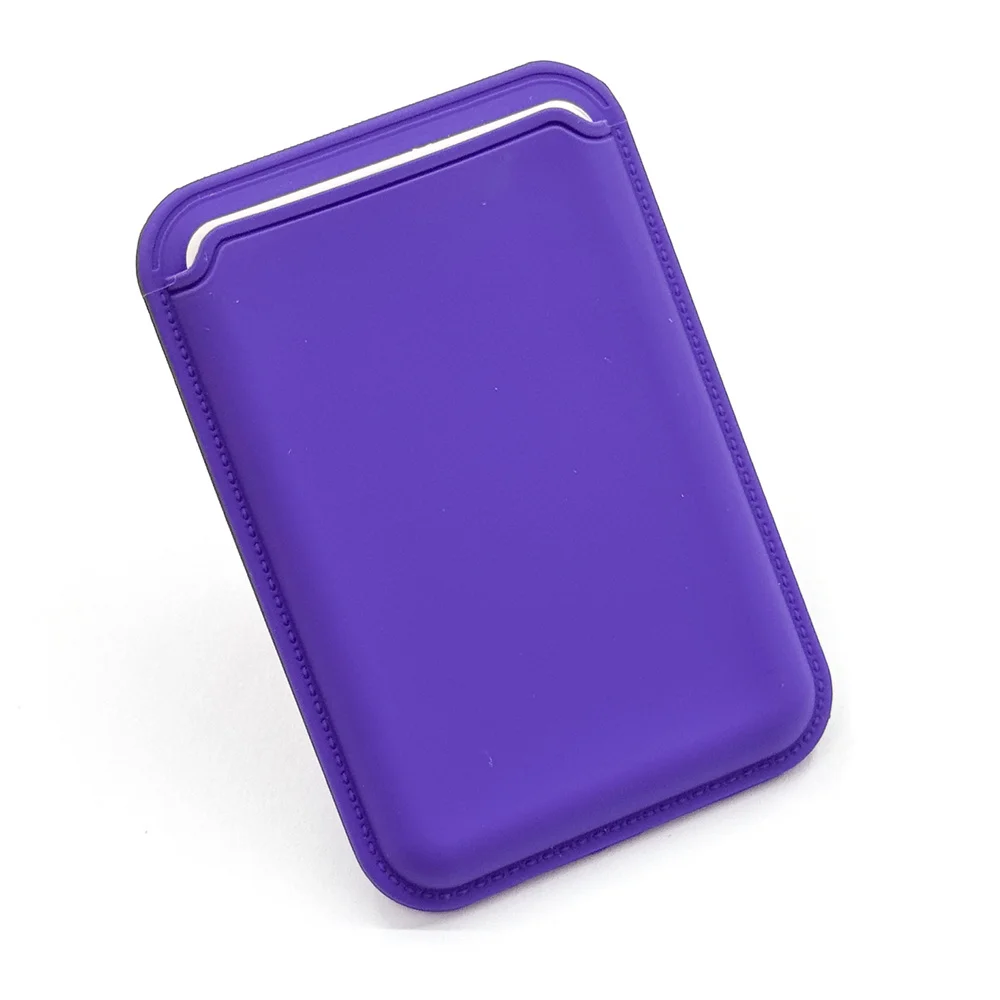 Magnetic Silicone Card Holder Wallet Case