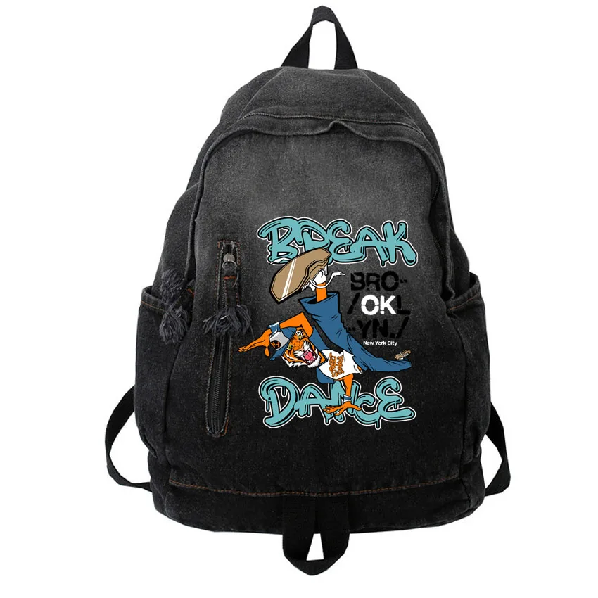 

Cartoon Tiger Pattern Printed Unisex Casual Hiking Backpack Outdoor Sport School Bag Large Capacity Travel Laptop Rucksack