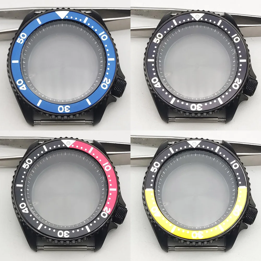 

42mm Sea Turtle Abalone Replace Case fits NH35 NH36 Movement 6105 6309 Captain Willard Sapphire Glass Men NH35 Watch Cases