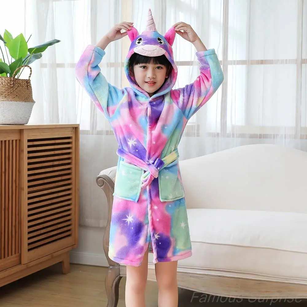 Pink Princess Bath Robe for Girls 10 11 12 Years