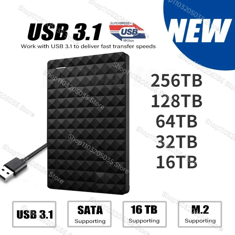 

SSD Sata 256TB 2TB 4TB 8TB Hard Drive Disk Sata3 2.5 Inch Ssd TLC 500MB/s Internal Solid State Drives for Laptop Desktop PS5