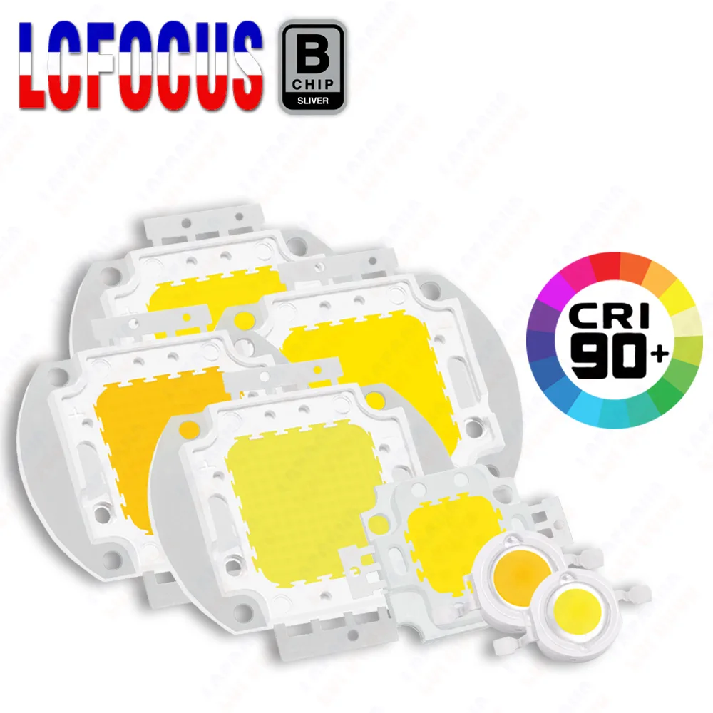 Description Picture 4 of itemCRI Ra 90 LED Chip 1W 3W 5W 10W 50W 100W Warm Natural Cool White COB Diodes Light Beads For Jewelry Landscape Photography Lamp