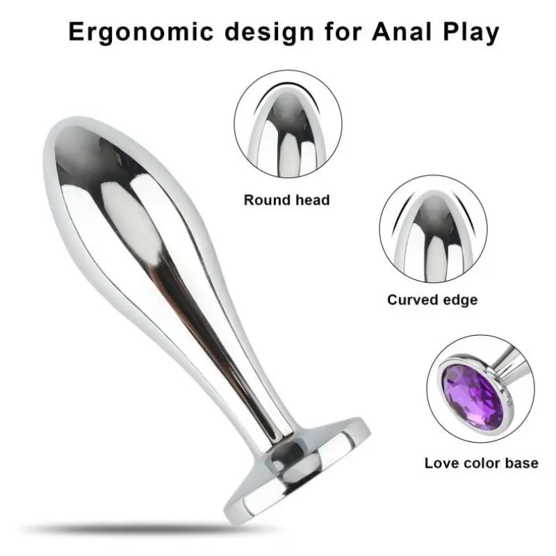 anal plug Steel Anal Butt Plug for Woman Female Ana Gay Annal Extreme Deep Buttplug Sport Men Sex Kit Toys Tooys Shop Adult Products Goods
