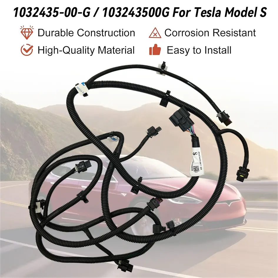 1004421-04-T Rear Bumper Parking Wire Wiring Harness For-Tesla Model S 100442104T 103243500G 1032435-00-G