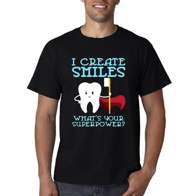 

Title: I Create Smiles What'S Your Superpower T-Shirt Dentist Shirt Dentist Gift Den Wholesale Tee Shirt