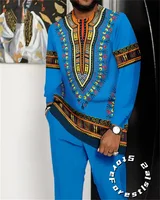 Ensemble de Vêtements Africains pour Homme, Streetwear Décontracté à Manches sulf, Tenue de Marche, 2 Pièces 4