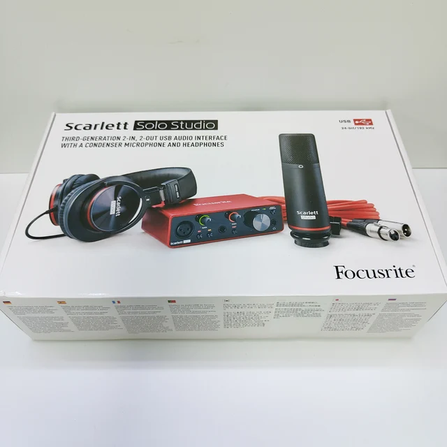 Focus rite scarlett solo studio pack 3. gen hp60 kopfhörer cm25 