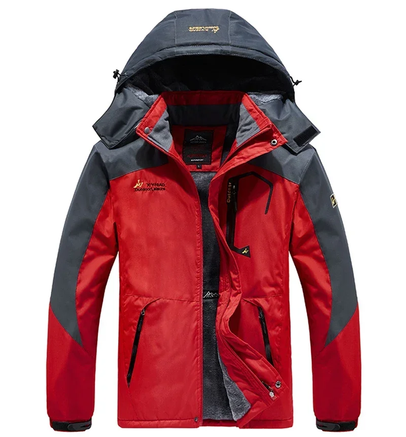 Description Picture 3 of itemMen Thick Windproof Waterproof Jackets Male Parka Plus Size Winter Jacket Men's Wool Liner Snow Ski Hooded Coats