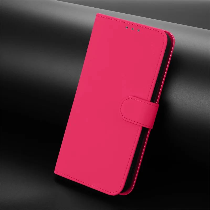 Dopamine Color Flip Stand Wallet Phone Case - Enhanced Protection and Style