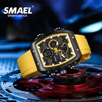 SMAEL 8109 nouvelle montre pour hommes sport multifonctionnel 50M étanche double affichage LED veilleuse loisirs étudiant montre électronique 3