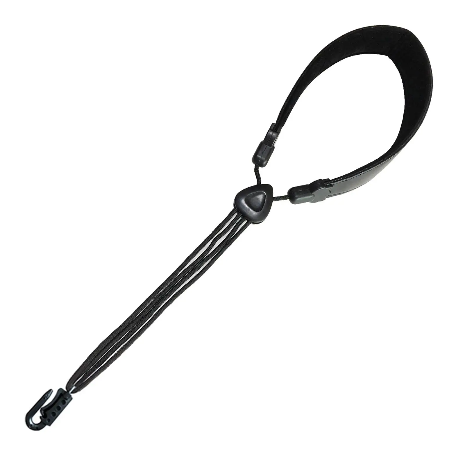 Premium Leather Saxophone Shoulder Harness Strap with Hook Clasp