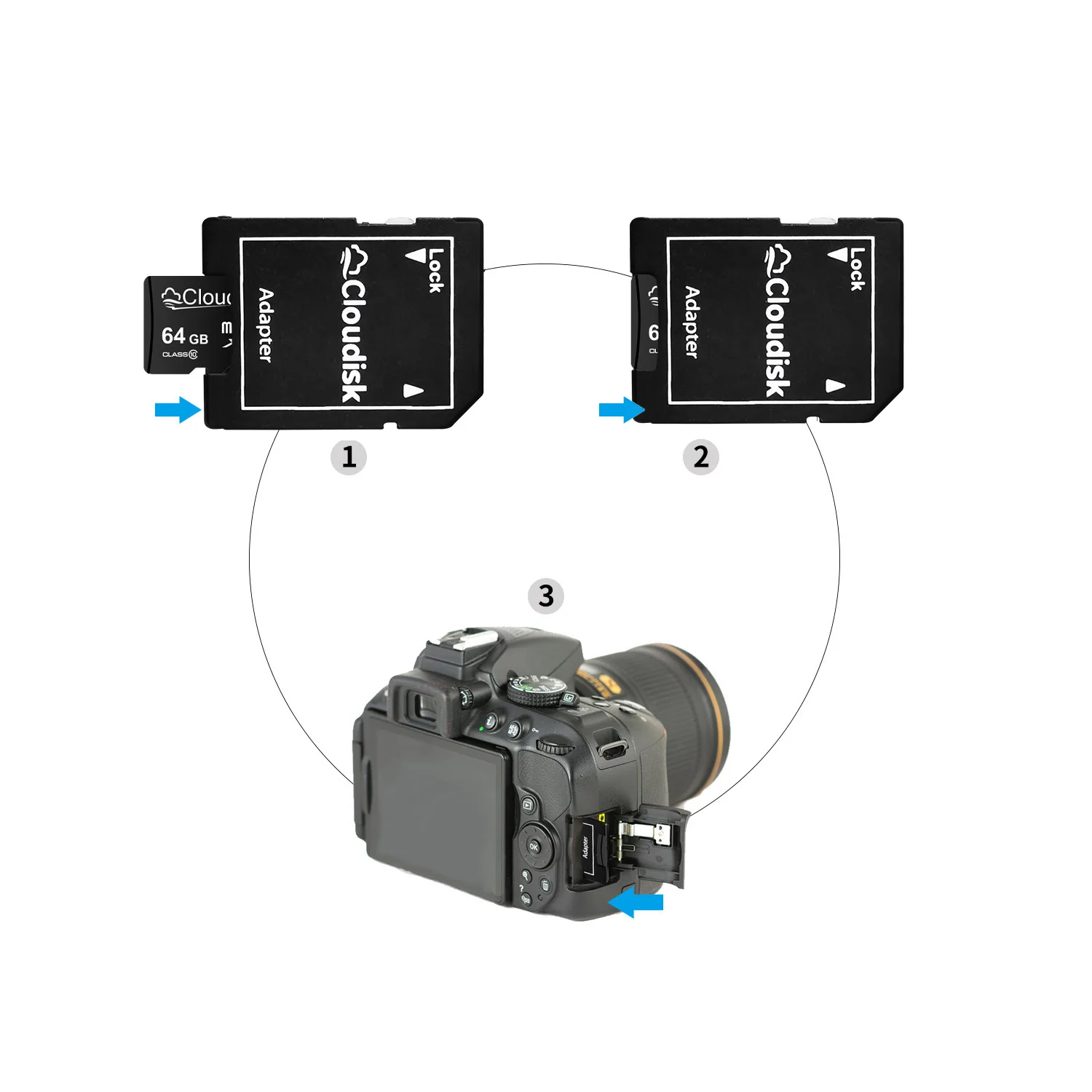 Universal Micro SD to SD Card Adapter