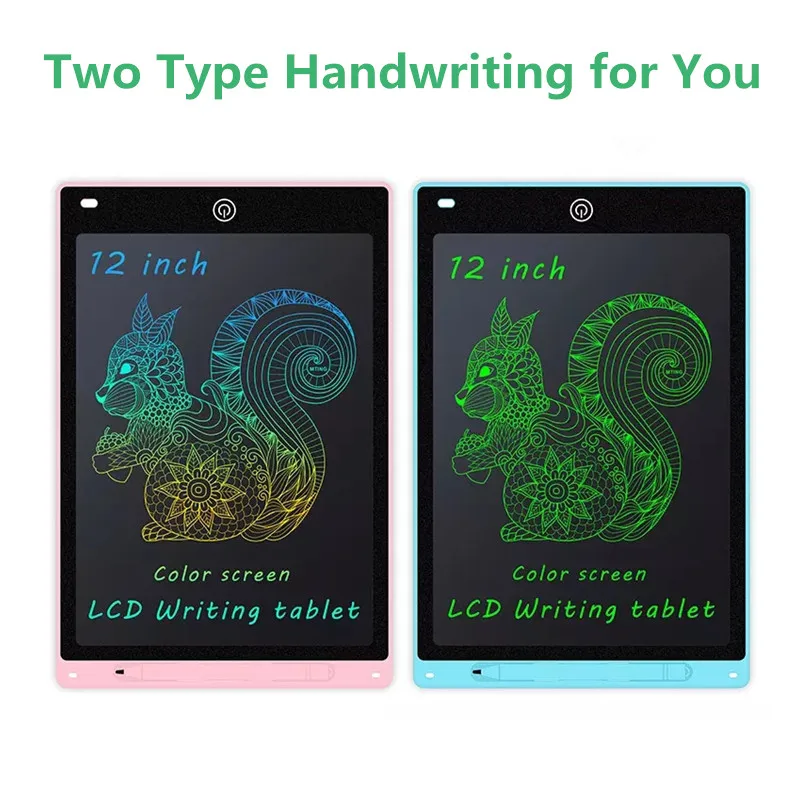 12 Inch Lcd Writing Tablet Kids Doodle Drawing Toy Children Learning Education Handwriting Board Montessori Toys for Baby Gifts 2