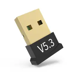 Premium USB Bluetooth 5.3 Dongle for Wireless Audio Connectivity (Black)