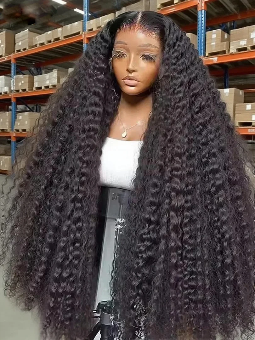 30 40 Inch Water Wave Glueless Wigs Human Hair Curly 13x6 13x4 HD ...