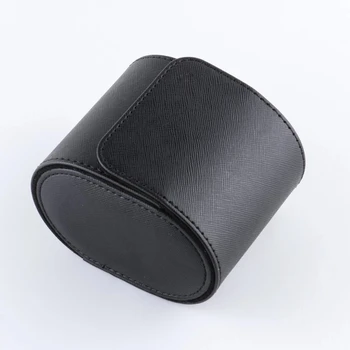 Boîte de montre unique à 1 grille, fentes en cuir Pu Vintage, support Flexible, montre à Quartz mécanique pour hommes de rangement de voyage d'affaires 1