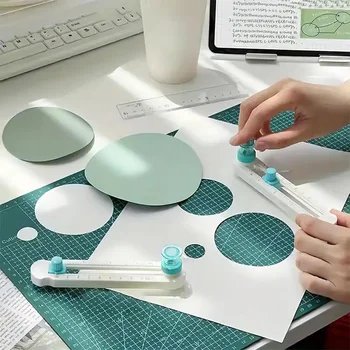 2-20 centimetri Cerchio Taglierina di Carta Multi-funzionale Utensili Da Taglio Artigianali Carta Scrapbooking Carte Frese Per La Casa Studio Uffici Forniture