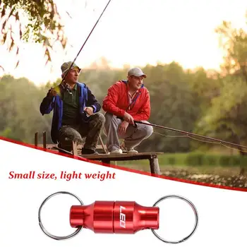 Portable Steel Fishing MRC Strong Magnetic Quick Release Clips Net Release Keeper with Carabiner Alloy Magnet Fishing Gear 4