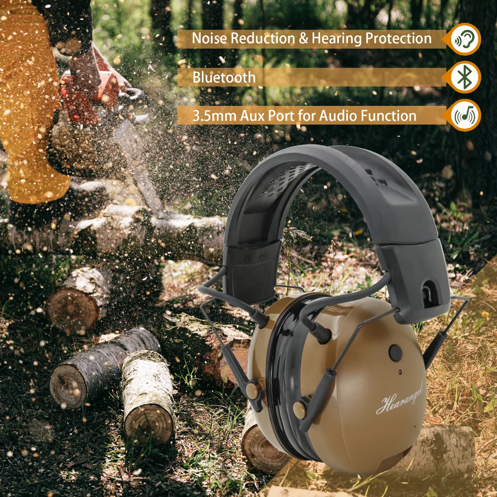 HearangelTacticalHearingProtectionHeadphonesBluetoothHeadphones