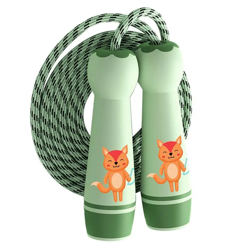 Kids Jump Rope Cotton Jumping Cord Length Adjustable Soft Skipping Rope With Smooth Handles For Kids Boys Girls Children Outdoor