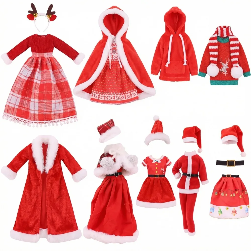 Accessori In Miniatura Per Gnomo Natalizio – Set Sci, Cappello, Sciarpa, Slitta E Fiocchi Di Neve (8 Pezzi)