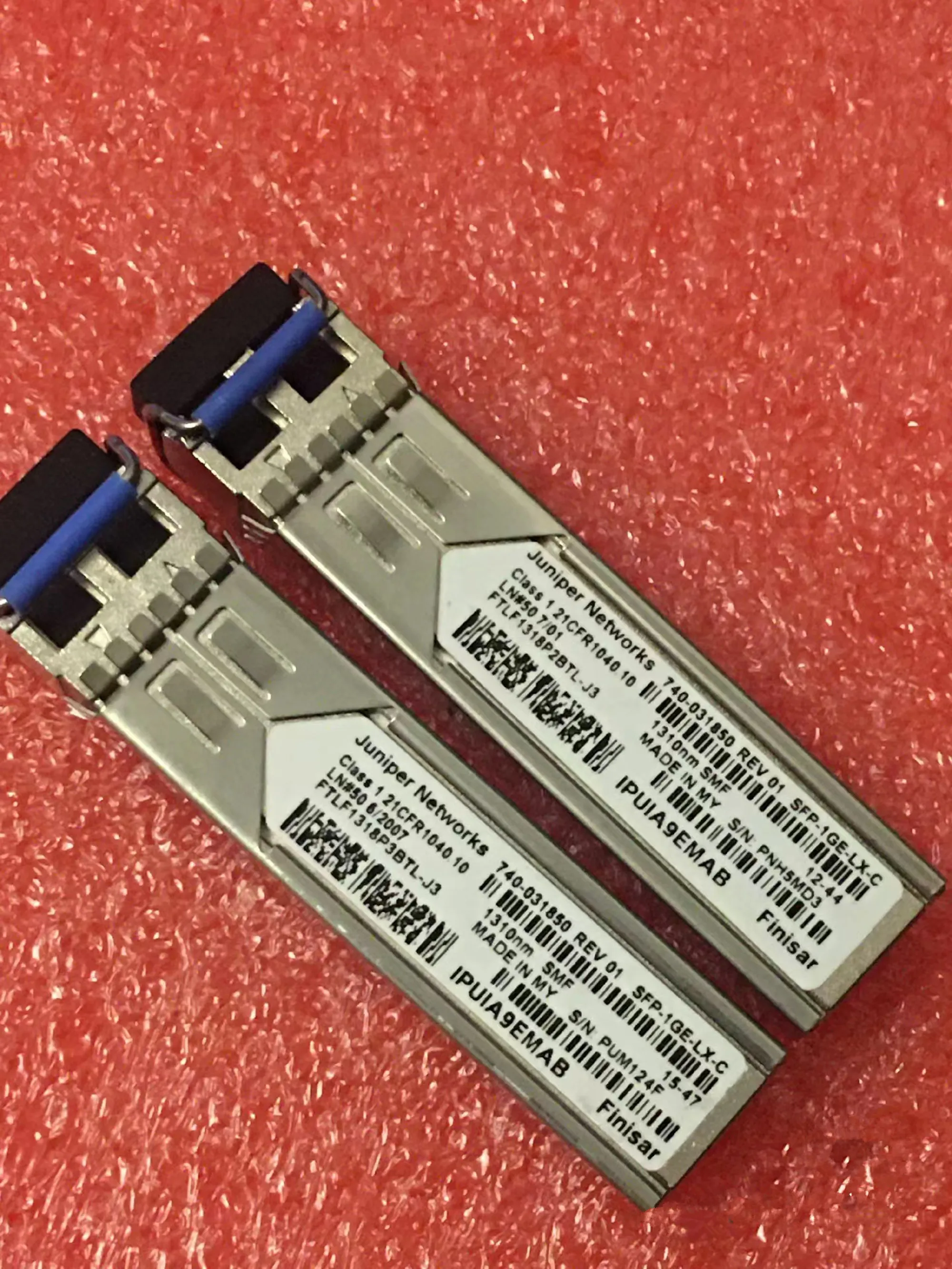 Juniper 1310nm Gigabit Fiber Optical Module/740-031850 SFP-1GE-LX-C FTLF1318D3BTL-J3 Juniper Single Mode SFP Transceiver