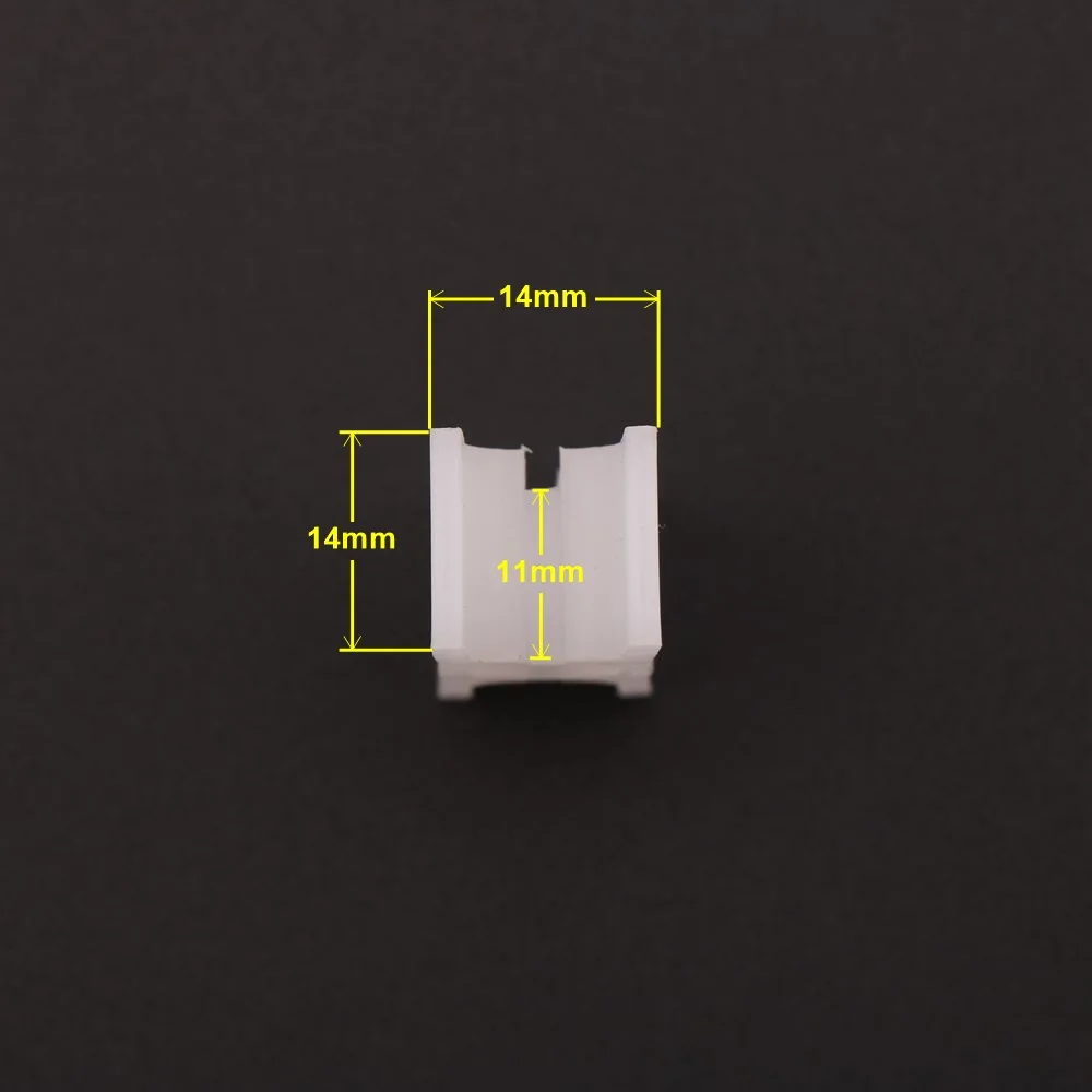 1pcs Applicable T*yssen S*hindler Elevator Door slider Landing door foot Height 14mm Thickness 14mm Nylon material Fermator elevator parts