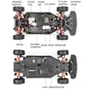 1:10 70km/h Remote Control Car 4wd High Speed Drift 2.4g Rc Car Shock Absorber Anti-collision Rc Toys Christmas Gift 4