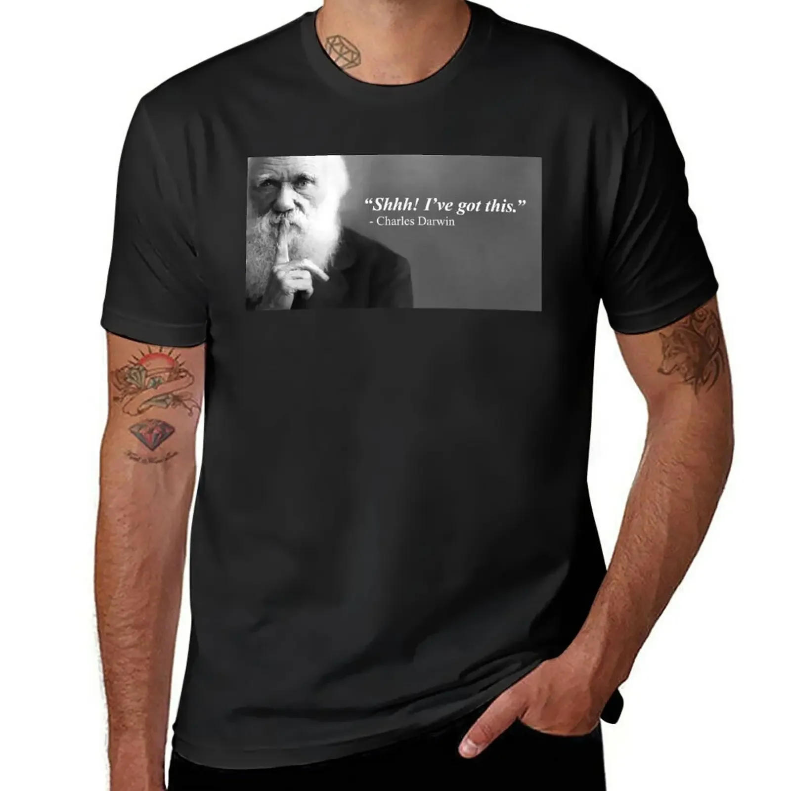 

Darwin's got this T-Shirt summer clothes quick-drying t shirts for men graphic