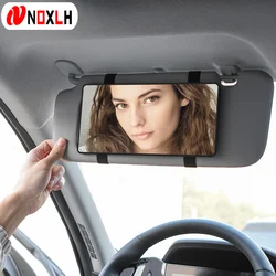 Large Screen Portable HD Vanity Car Mirror (WHITE)