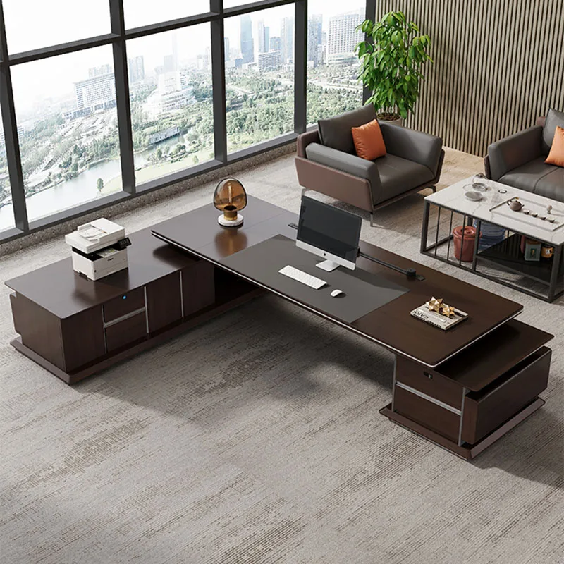 Desktop Reception Desk Table Executive Meeting Console Corner Office Desks Work Conference Scrivania Cameretta Luxury Furniture