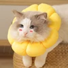 Pet Cat Small Dog Recovery Collar, Adorable Sunflower After Surgery Adjustable Pet Collar,Wound Healing Protection Collar 5