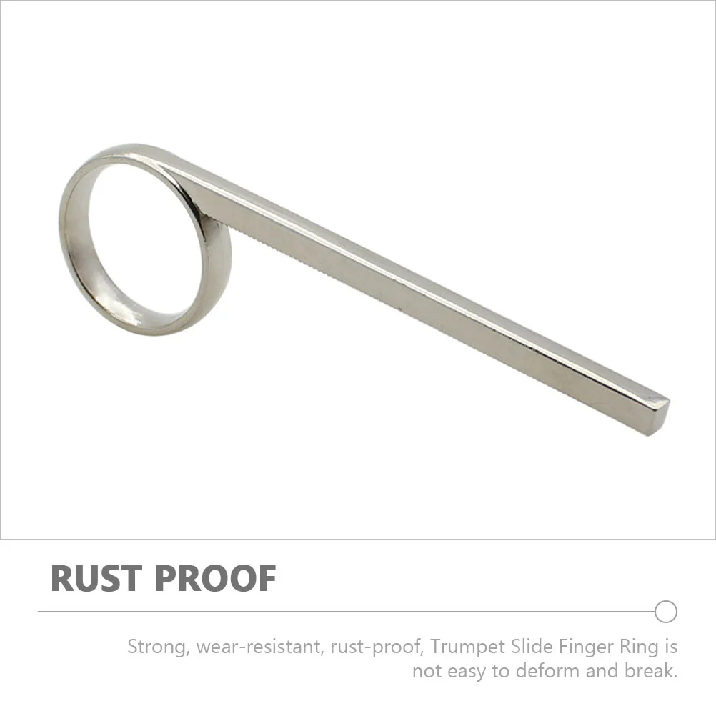 Metal Finger Trumpet Slide Ring Trumpet Slide Part Accessories Alto Pull Tool Replacement Brass trumpet