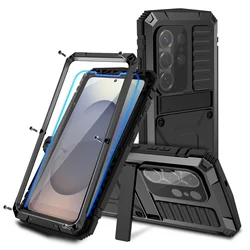 Rugged Metal Shockproof Outdoor Sports Heavy - Duty Protective Phone Case for Galaxy S20+ (Black)