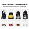 H3A Coffee Machine 4in1 Multiple Capsule Espresso Dolce Milk Nespresso ESE Pod Powder Coffee Maker Stainless Metal Outook 4