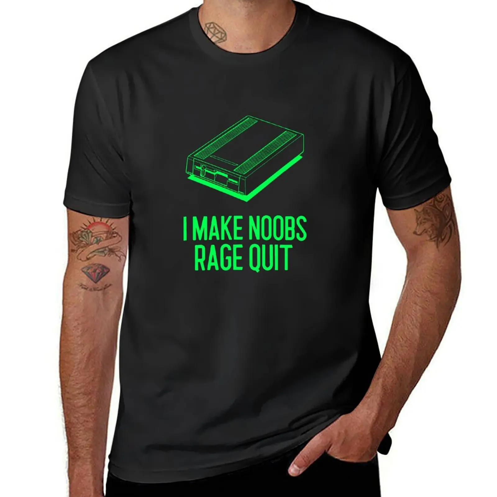 

I make noobs rage quit T-shirt quick-drying sweat summer top quick drying mens big and tall t shirts