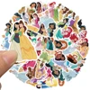 10/50/100pcs Disney Mix Cute Cartoon Micky Princess Stickers Graffiti Decal Laptop Luggage Skateboard Waterproof Sticker Kid Toy 4