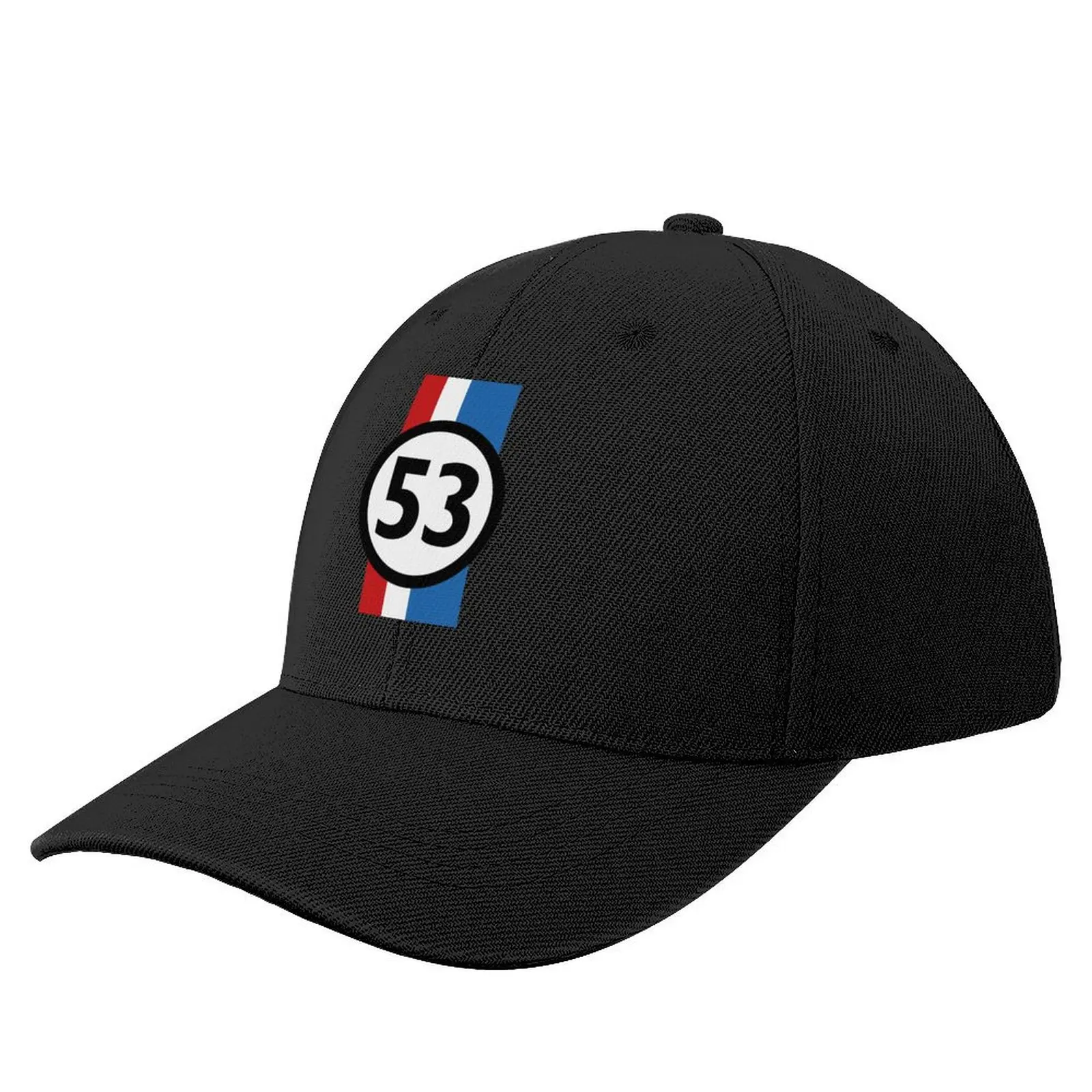 

herbie 53 old car Baseball Cap Fluffy Hat black Baseball Men Women's