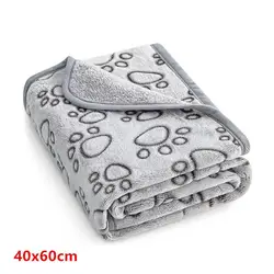 Ultra Soft Fluffy Pet Blanket with Cute Cartoon Pattern (S)