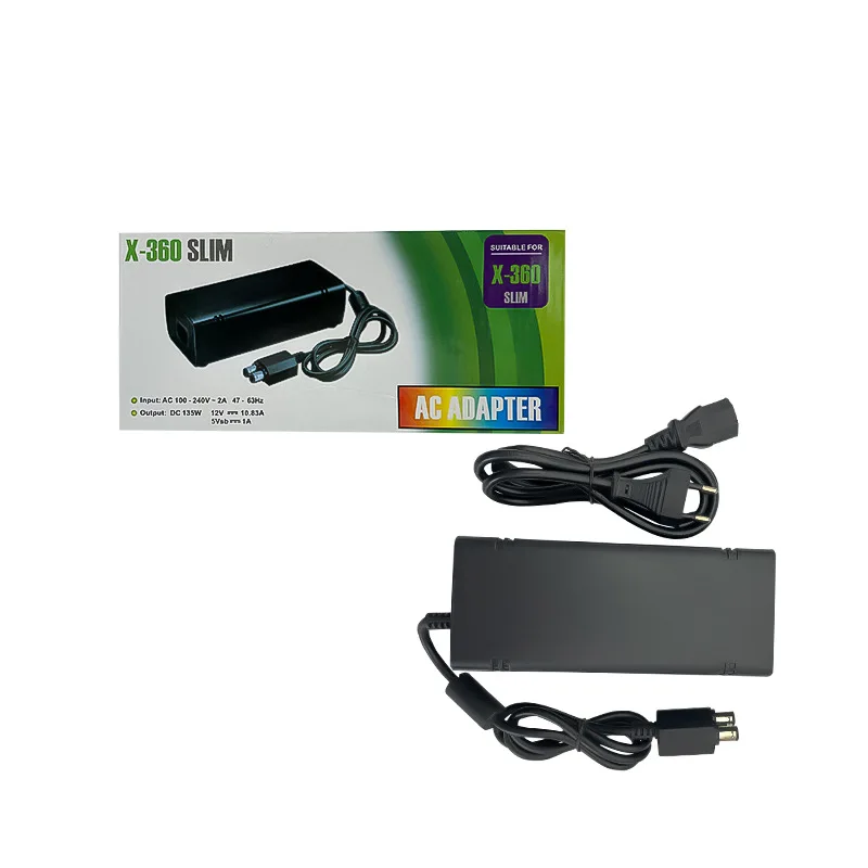 For Xbox 360 E Console Power Supply 110-240V AC Adapter Charger With Cable US EU UK Plug For Xbox 360E Host Replacement