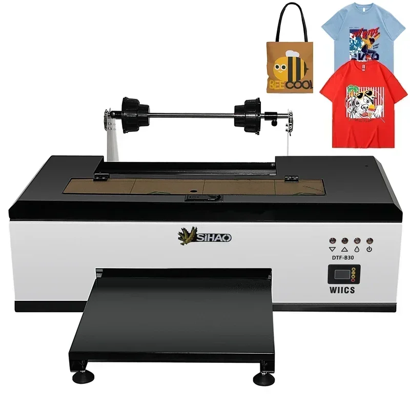 SIHAO A3 R1390/L1800 DTF Printer Oven All-in-One for T-Shirt Fabric Textile Clothing Printing DTF Transfer Film Printer Machine
